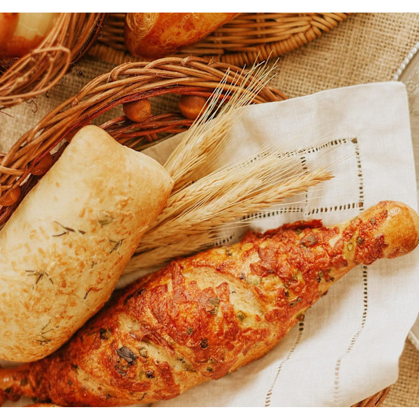 Baguette Bageplade Perforeret Form til Franske Brødlimper til 4 Baguetter (Sølv) – yux