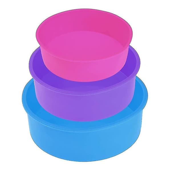 Silikonform for baking av kaker, rund, flere størrelser, rund silikonform for baking av kaker, BPA-fri