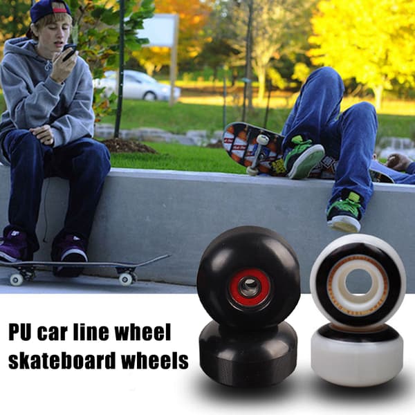 52 mm Durable Skateboard PU Wheels Temperature Resistant Skateboard Accessories White White