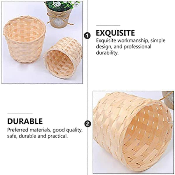 5 st Mini Woven Baskets Without Handles For Party Gifts Crafts Decoration Suitable For Various Occasions