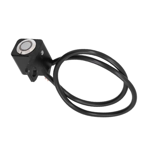 Waterproof Handlebar Switch Headlight Fog Light ON-OFF Button 0.4in Mount with Red Light Reset Lock (Left Side)
