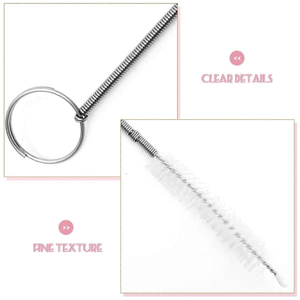 Refrigerator Cleaning Tool with Pipe Cleaner, Refrigerator Scrub Brush, Stainless Steel Drain Pipe Cleaning Brush