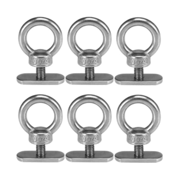 6x Kayak Track Mount Tie Down Loop Kayak Mounting Canoe Stainless Steel