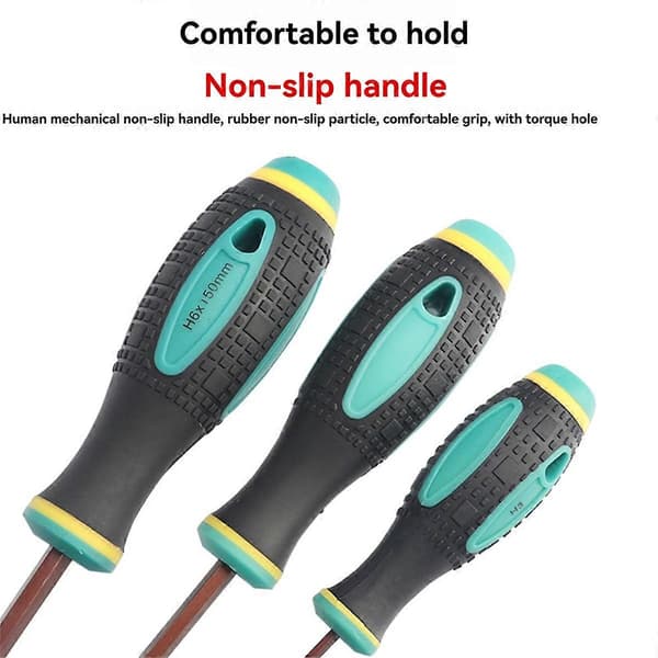 7 pcs. Hex Screwdriver H1.5-H6 Hex Head Hex Shank Magnetic Tip Hex Screwdriver Repair Tool