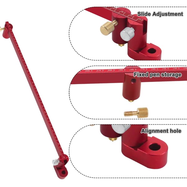 Circle Scriber for Woodworkers, 550mm Large Marking for Creating Perfect Curves