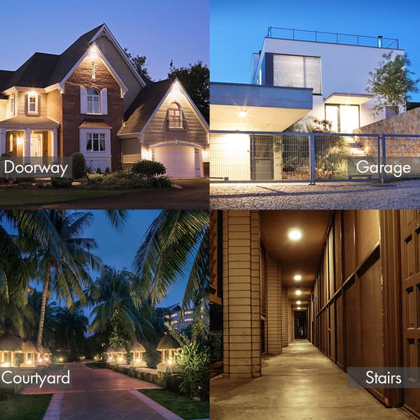 Dawn to Dusk Sensor Lights, Haofy Smart Sensor LED Bulb E27 Built-in Photosensor Detection