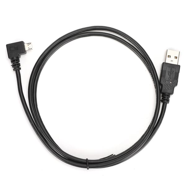 C0402 1M Retvinklet Micro USB til USB Tilslutningskabel til Dataoverførsel og Opladning