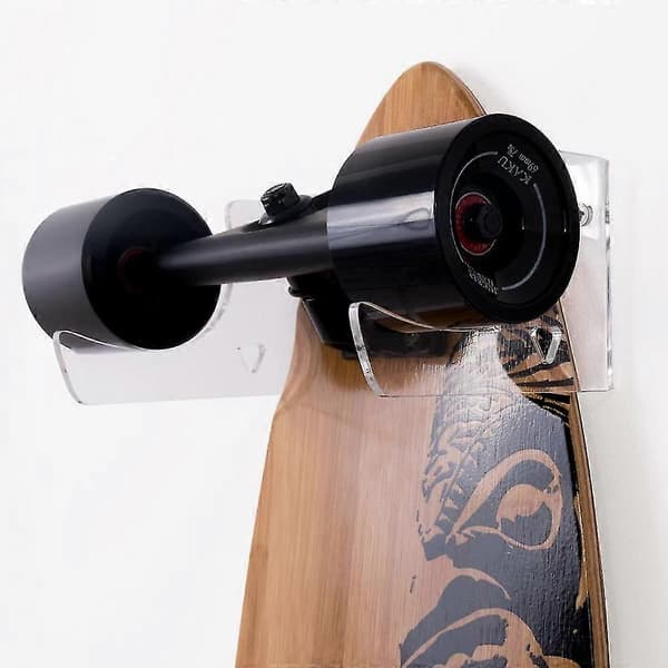 Skateboard Wall Mount Acrylic Display Rack Suitable For Longboard Skateboard Skateboarding Easy To