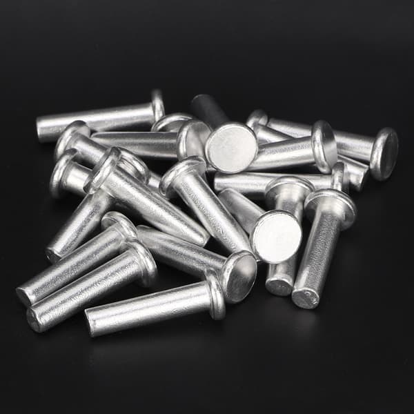 20pcs GB867 M6 Aluminum Flat Head Rivets, Solid Flat Head Rivet (M6 * 25)