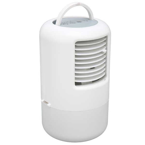 Portable Air Conditioner Night Light 500ml Tank Timing Function Low Noise 3 Speeds Air Conditioning Fan 100‑240V UK Plug