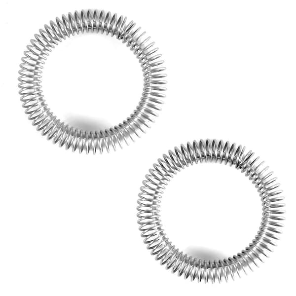 2 stk. spiralfjedre til Nespresso Aeroccino 3/4 / Plus piskeris, mælkeskummer piskeris spiral i rustfrit stål [DB] sølv Silver