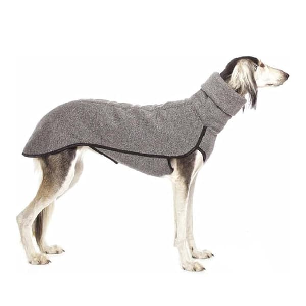 High Collar Winter Sweater for Large Dogs, Durable and Black, XL
