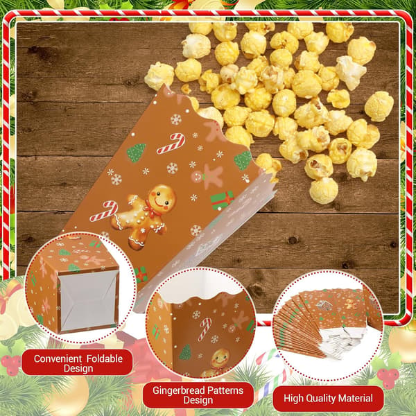 24 stk. julepopcornæsker Peberkagehus Snackspande vare_pakke_antal - item_package_quantity