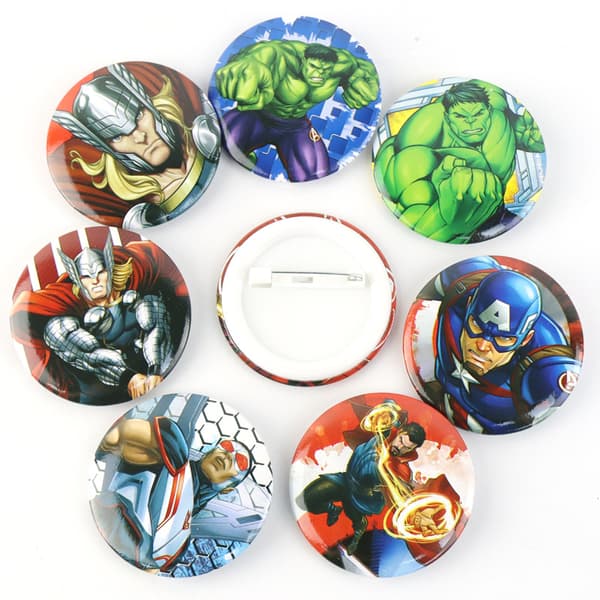 12-pakning Captain America runde merker