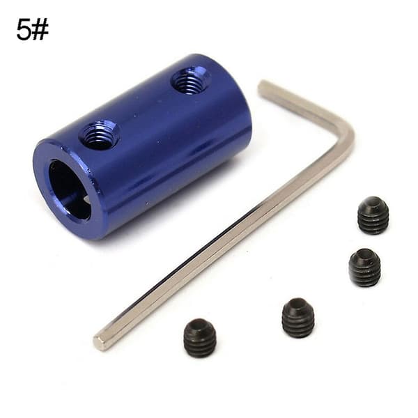 2/3/4/5/6/7/8mm Farve Stiv Akselkobling til Rc Båd Bil (5mm-5mm)