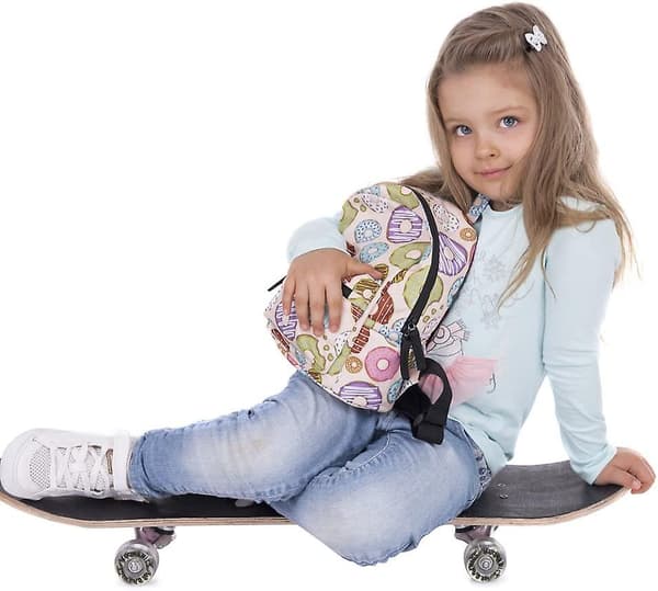 2024, bedårende 10\" Mini Taske Rygsæk til piger, børn & voksne (donuts)