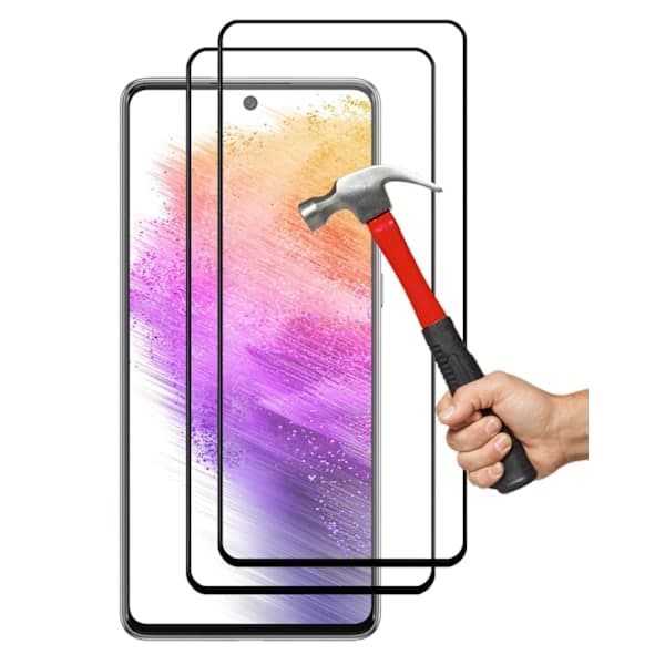 [2-Pack] Samsung A55 5G Full Coverage Härdat Glas Skärmskydd