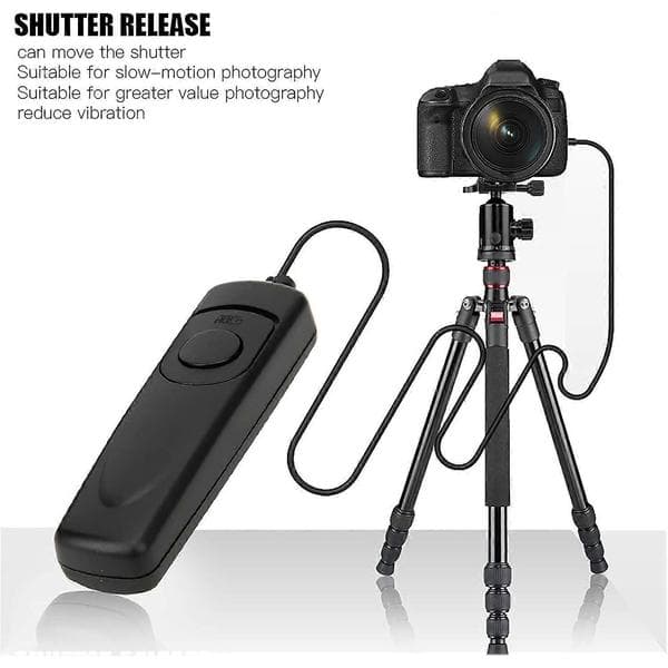 2 DSLR Remote Shutter Cable for Z6/Z7 D7500 D750 D7200 D7100 D7000 D610 D600 D5600 D5500 D5300 D5200 D5100 D5000 D3300 D3200 D310
