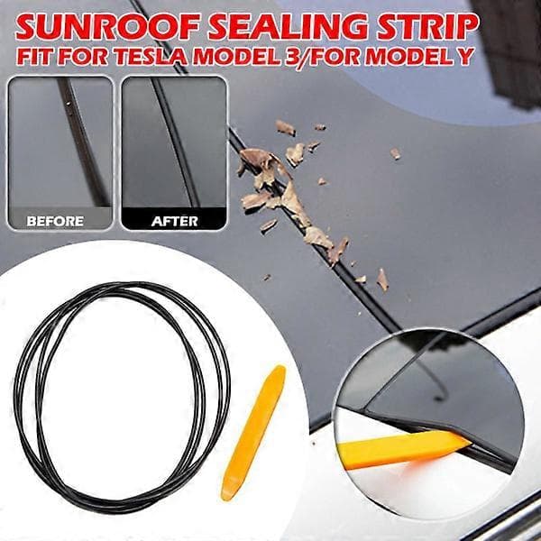 For Tesla Model 3/Y Sunroof Sealing Strip Windshield Sound Insulation For Model 3 One-size For Model 3 One-size