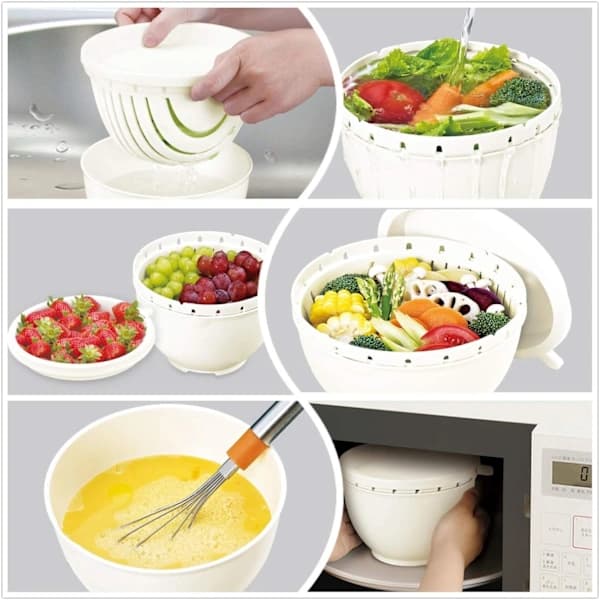 {xj}Easy Fruit and Vegetable Salad Slicer, Multifunctional Kitchen Set DXGHC