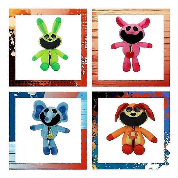 8 kpl Hoppy Pehmo Smiling Critters Pehmolelu [DB]