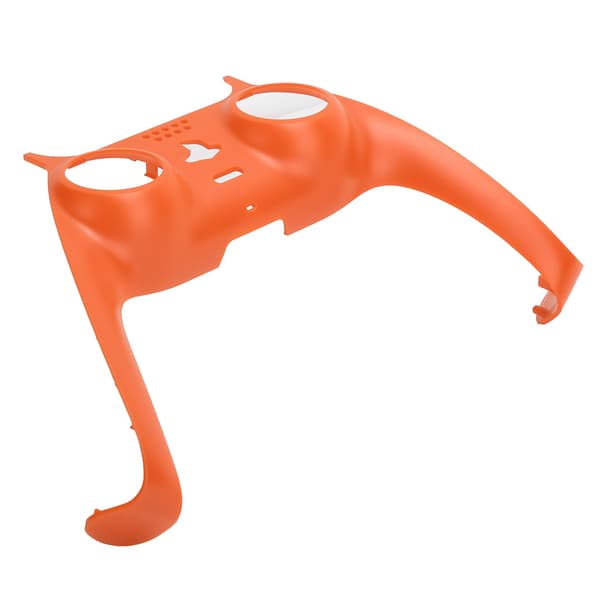Game Controller Handle Decorative Strip Gamepad Grip Replacement DIY Shell Cover for PS5 Orange