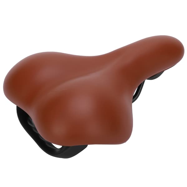 Ergonomisk mountainbike-sadel i PU-læder, cykelsæde, polstring, tilbehør, brun