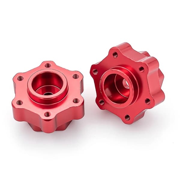 Hex-konverter Hex-hovedkobling udvidet på den ene side 5 mm 2 stk. Erstatning for LOSI 1/8 LMT SOLID AXLE 4WD RC-bil