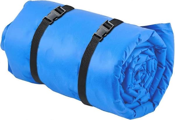 Bagagestropper, 2-pak Kraftige Universalstropper Justerbare til Backpacking, Camping, Kufferter, med Hurtigspænde - 122 cm, Blå