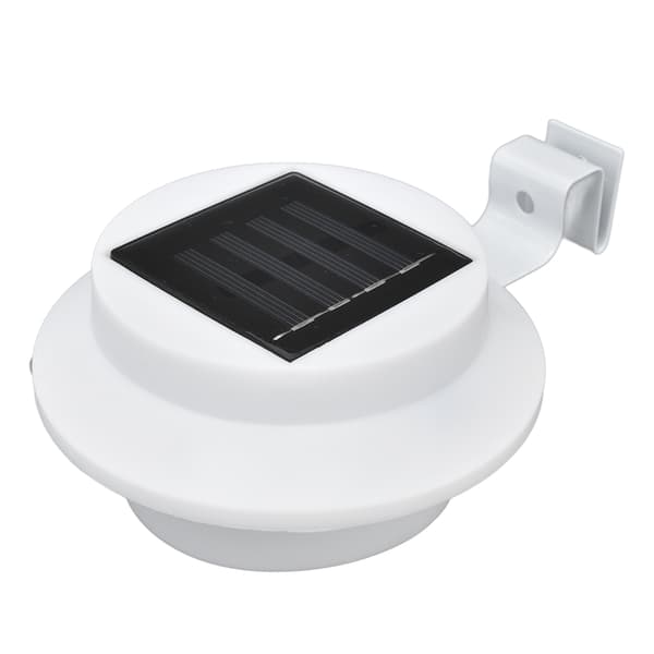 Utendørs solcellelamper for takrenner 3 LED Vanntette solcellelamper for gjerder, trappetrinn, hage og gårdsplass