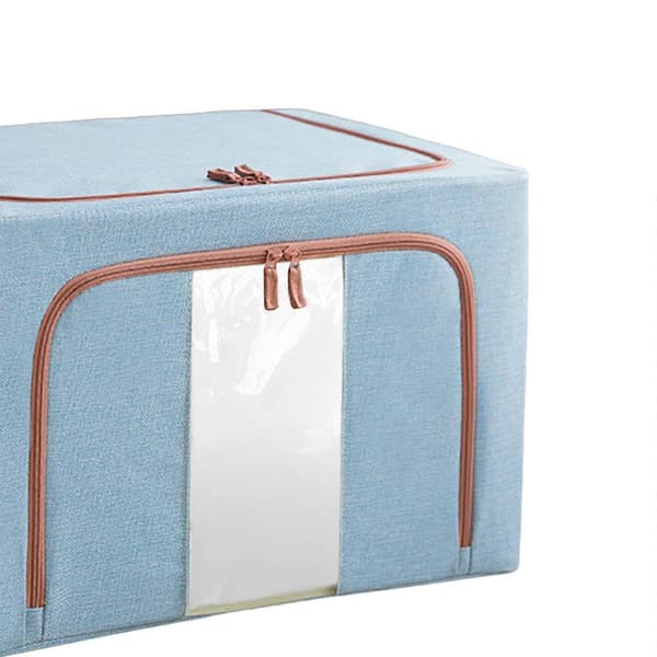 Klesoppbevaringspose 24L Stor Kapasitet Dyne Organizer Boks for Leker Sengetøy Teppe