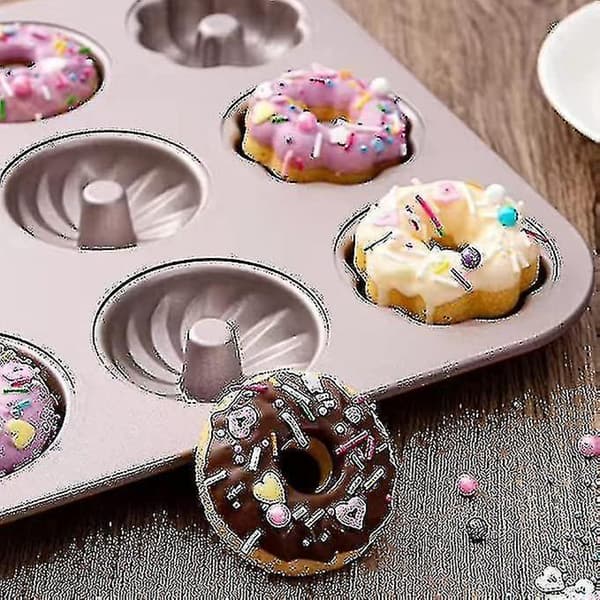 Munkform Bagel Bageform Non-stick Egnet Kompatibel med Kager, Småkager, Bagels-