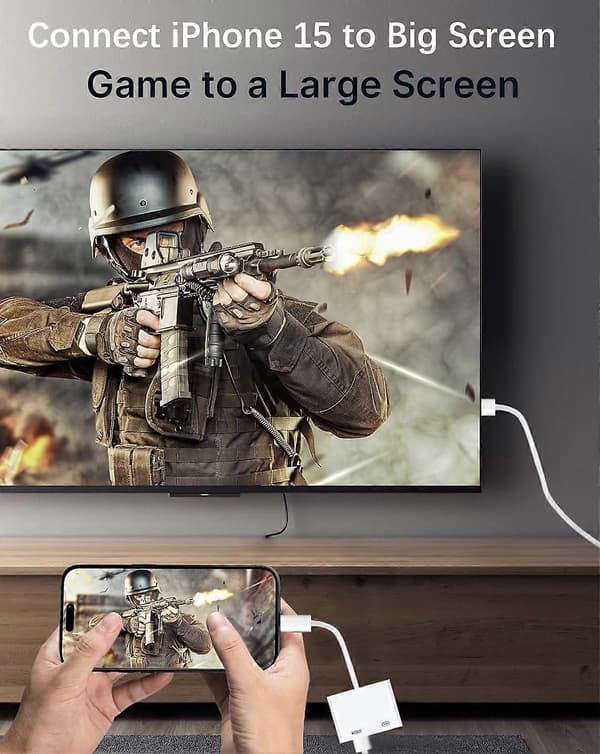 2025 Seneste Model USB C til HDMI Adapter 4K@60Hz, Apple MFi Certificeret USB Type-C Digital AV HDMI
