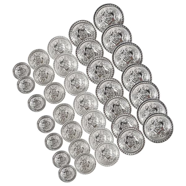 50 stk DIY Knapper Vintage Knapper Antikke Knapper Metalknapper Kostumeknapper