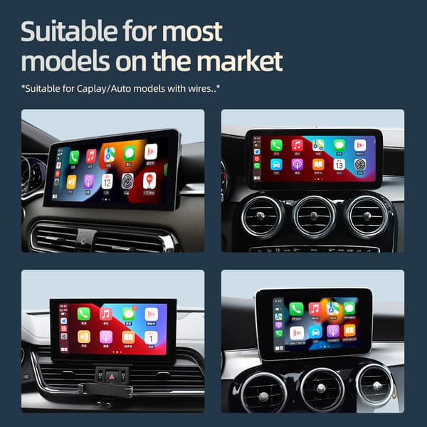 Trådløs CarPlay-adapter 2024 Slankeste, Nyeste Raskeste og Minste Trådløse CarPlay-adapter