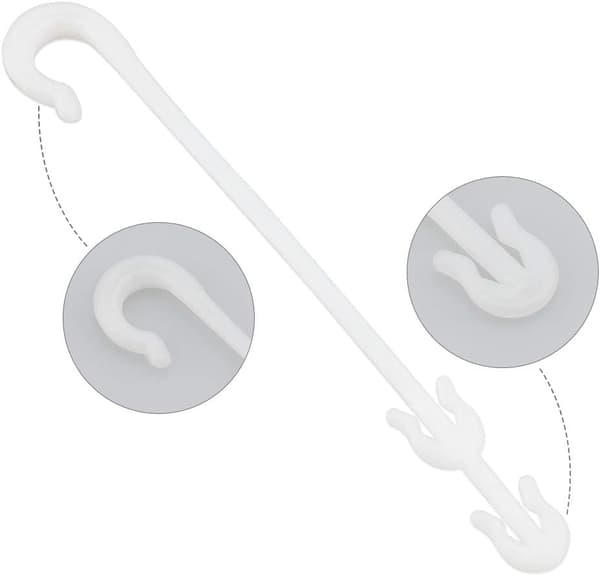 100 stk 9,5 cm tomatplantestøtteklips J-form for tomater og grønnsaker