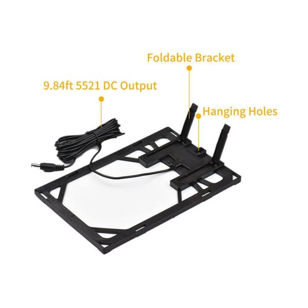 Elektricitet 6W 12V Solpanel til udendørs sikkerhedskamera Solcelle med DC 10ft DIY stik vandtæt solpanel til lampe havelampe ventilator pumpe