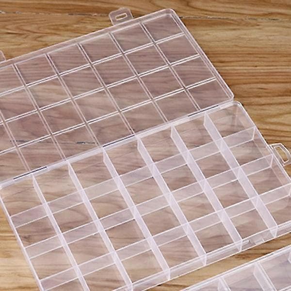 28 Compartment Plastic Storage Jewelry Box Compartment Container for Beads Earring Box for Ring Earrings Necklace Crafts