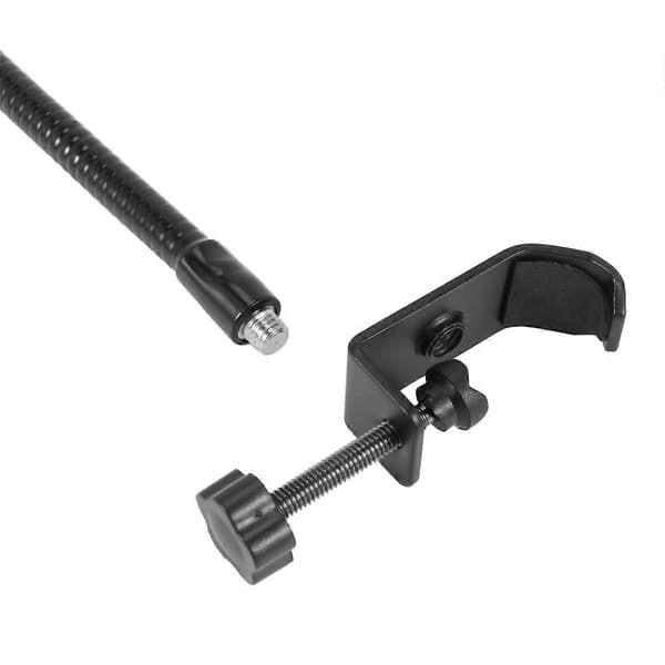 Flexible Gooseneck Microphone Stand with Desk Clamp for Radio Recording Studio, Live Broadcast Eq
