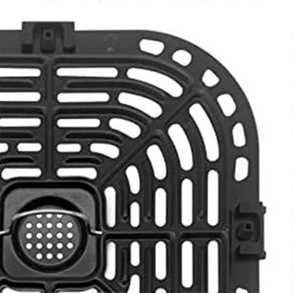 Airfryer Accessories Set Silicone Pad Corner Protector Non-Stick Square Baking Pan 23x24cm Black
