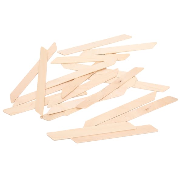 20 Pcs Square Wooden Wax Sticks Wax Spatulas Applicator Hair Removal Tool