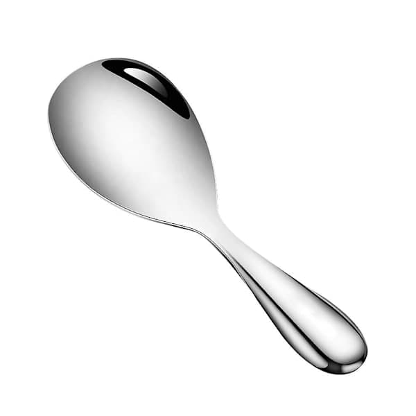 Thickened Stainless Steel Rice Spoon, Non-stick Rice Spoon with Long Handle (as shown)