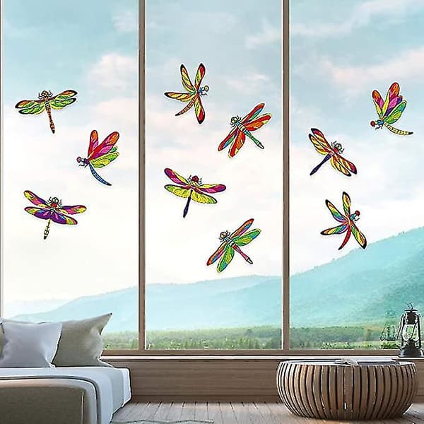 10 store vandnymfe-vinduesdekorationer, antikollision