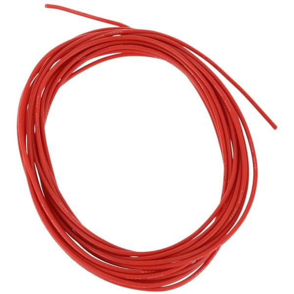 Silikonekabel Høj temperatur Silikoneledning Sort 22 AWG 5Meter