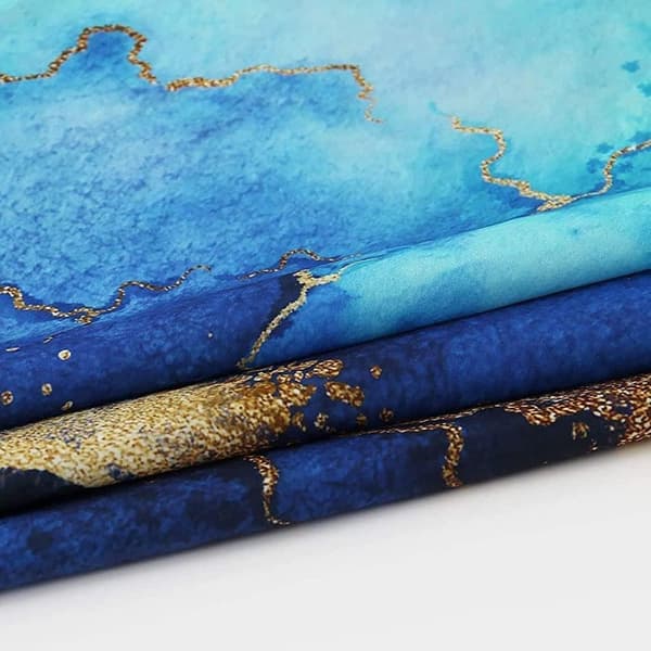 Waterproof Marble Pattern Shower Curtain – Moisture Resistant and Washable, 180×180 cm A