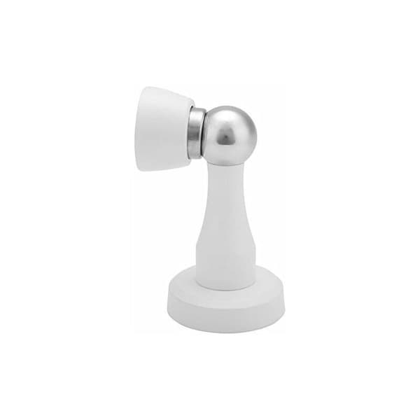Solid magnetisk dørstopper (hvid elfenben (perforeret model)