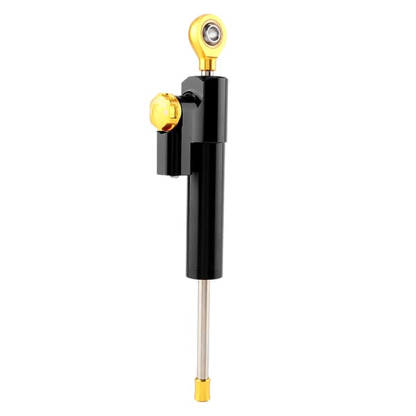 Universal Motorsykkel Styre Aluminiumlegering Styredemper Stabilisator Sikkerhetskontroll (Svart)