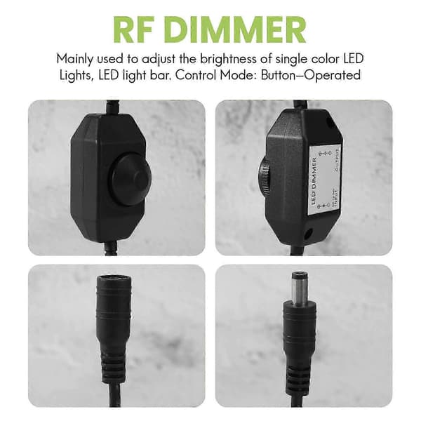 12V / 24V 6A LED-dæmpercontroller Juster lysstyrke for enkeltfarve klar
