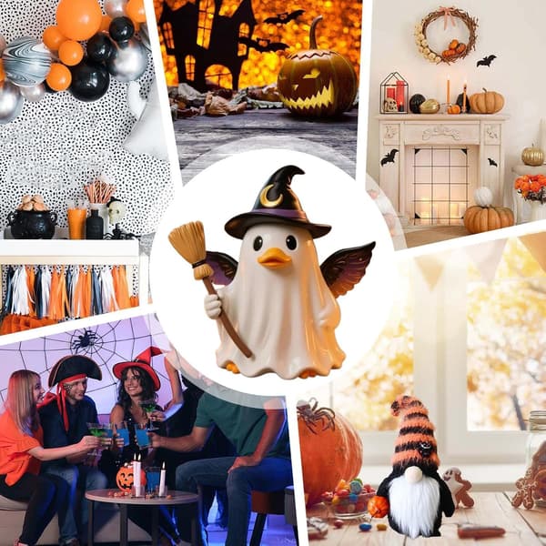 Halloween-aavehahmo hartsiaaveet ankkaveistoskoriste -