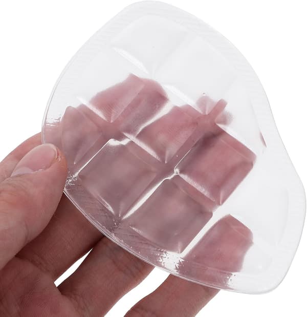 4 par transparent gelvaddering för framfoten för bekväma halvskor -